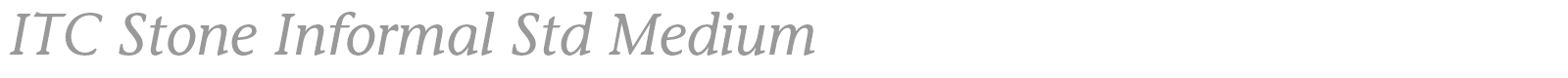 ITC Stone Informal Std font preview