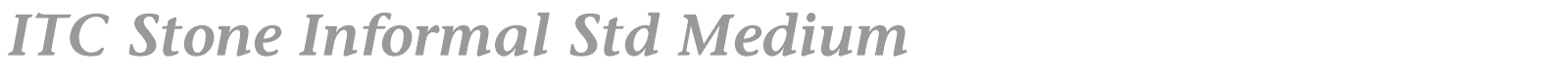 ITC Stone Informal Std font preview
