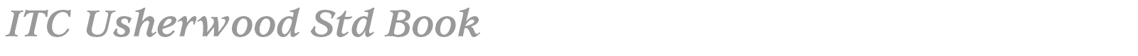 ITC Usherwood Std font preview