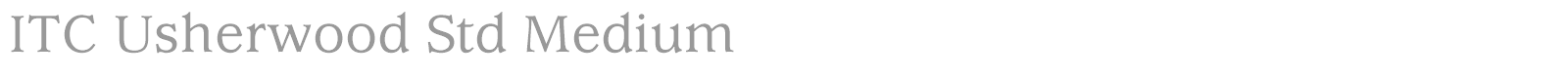 ITC Usherwood Std font preview