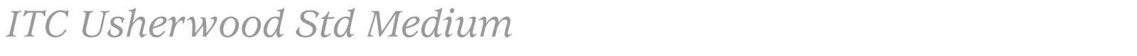ITC Usherwood Std font preview