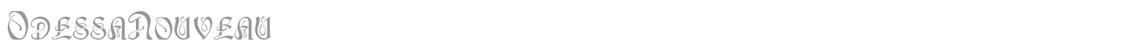 Odessa font preview