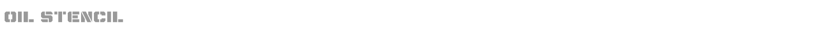 OIL Stencil font preview