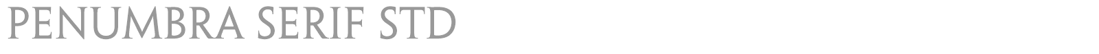 Penumbra Serif Std font preview