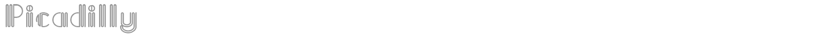 Picadilly font preview