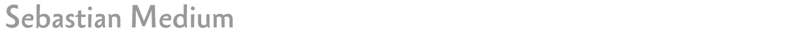 Sebastian Medium font preview