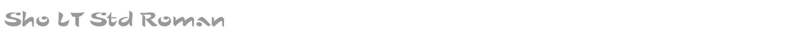 Sho LT Std font preview