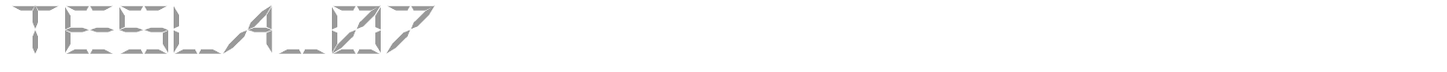 TESLA_07 font preview