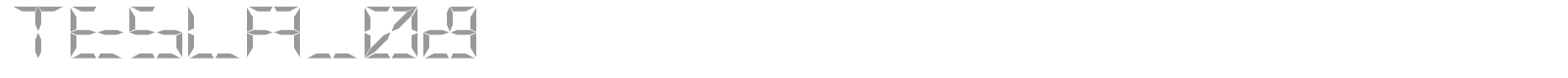 TESLA_08 font preview