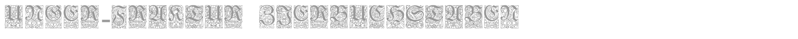 Unger-Fraktur Zierbuchstaben font preview