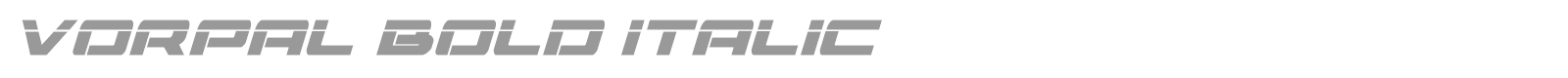 Vorpal Bold Italic font preview