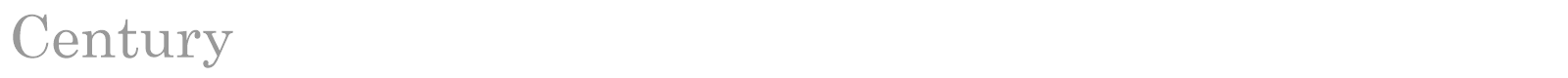 Century font preview