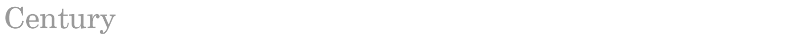 Century font preview