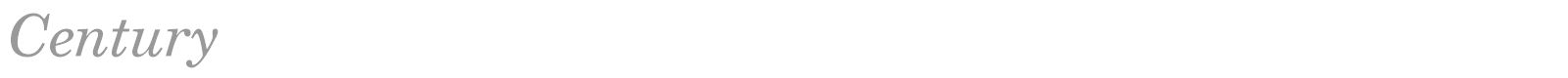 Century font preview