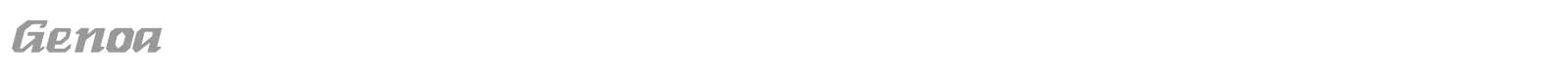 Genoa font preview