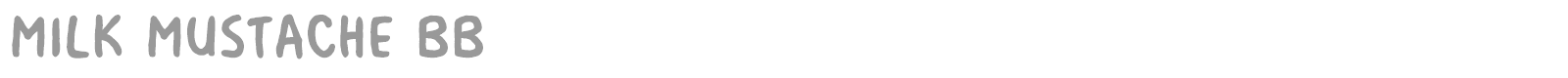 Milk Mustache font preview