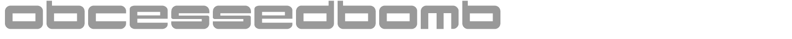 ObcessedBomb font preview