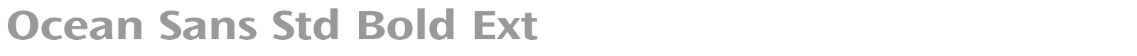 Ocean Sans Std font preview