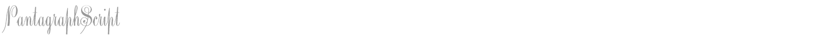 PantagraphScript font preview
