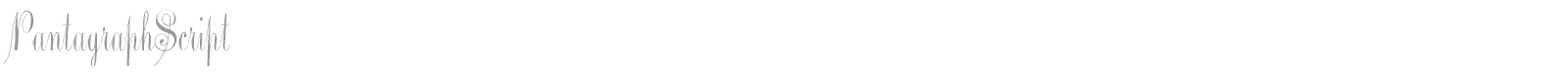 PantagraphScript font preview