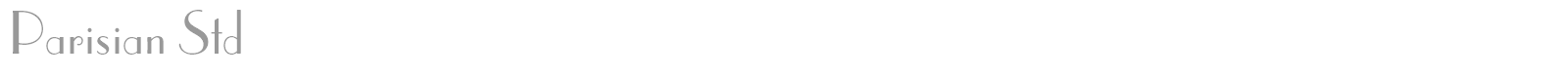 Parisian Std font preview