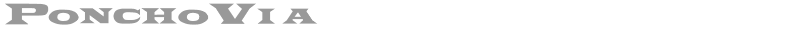 PonchoVia font preview