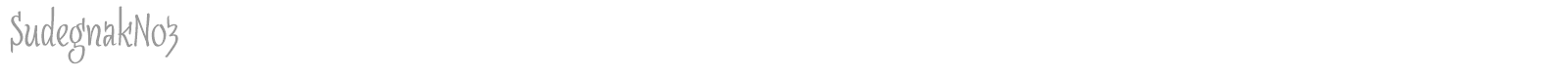 Sudegnak No3 font preview