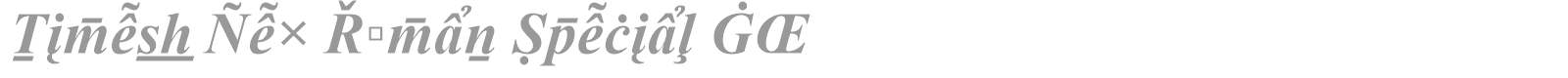 Times New Roman MT Std font preview