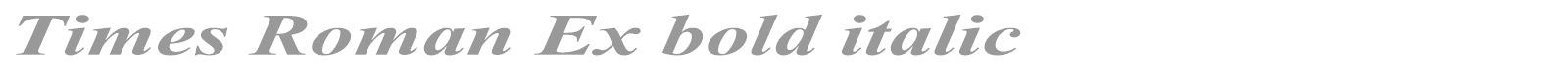 Times New Roman MT Std font preview