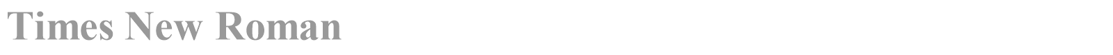 Times New Roman MT Std font preview
