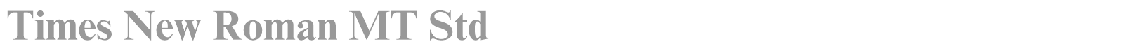 Times New Roman MT Std font preview