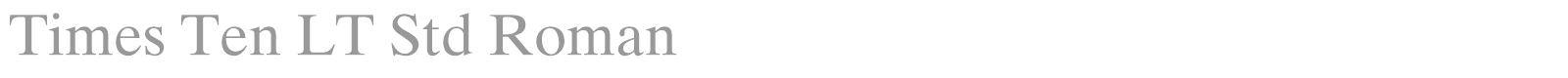 Times New Roman MT Std font preview