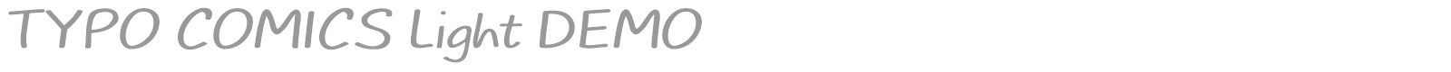Typo Comics font preview