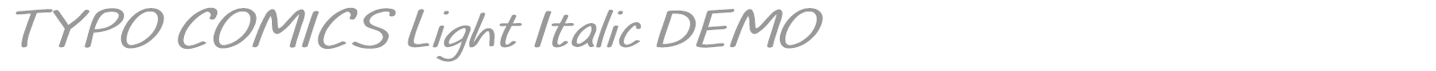 Typo Comics font preview