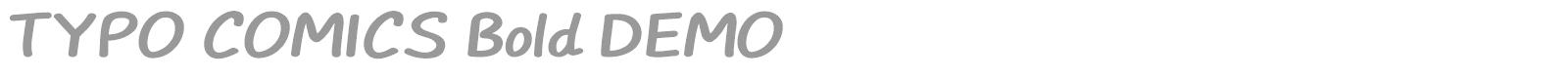 Typo Comics font preview