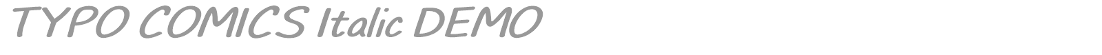 Typo Comics font preview