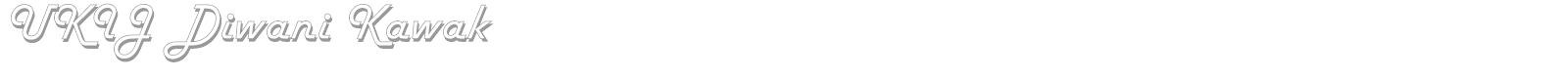 UKIJ Diwani Kawak font preview