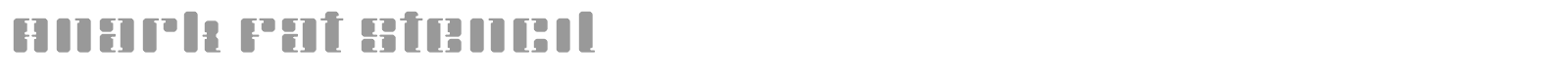 Anark Fat Stencil font preview
