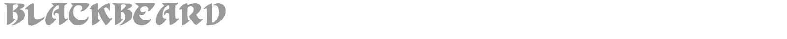 BlackBeard font preview