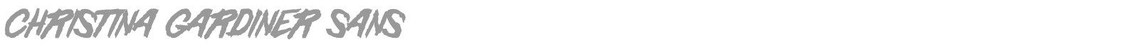 Christina Gardiner Sans font preview