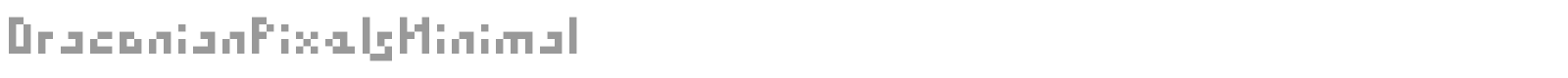 Draconian Pixels Minimal font preview