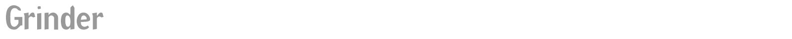 Grinder font preview
