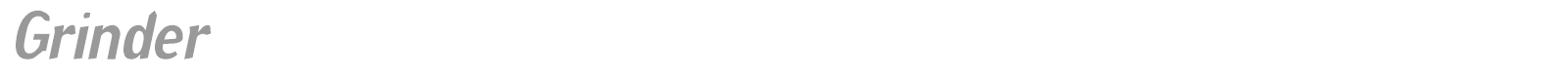 Grinder font preview