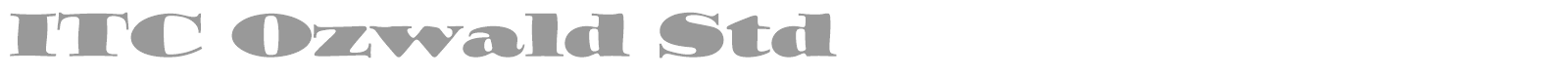 ITC Ozwald Std font preview