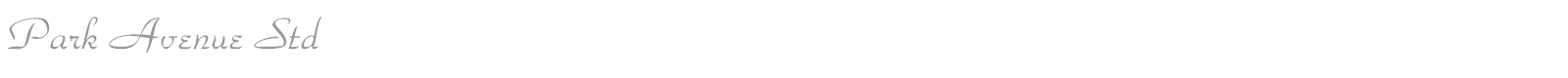 Park Avenue Std font preview