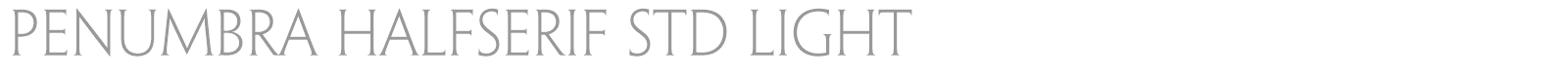 Penumbra HalfSerif Std font preview
