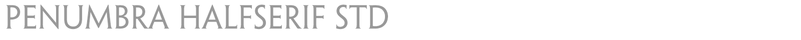 Penumbra HalfSerif Std font preview