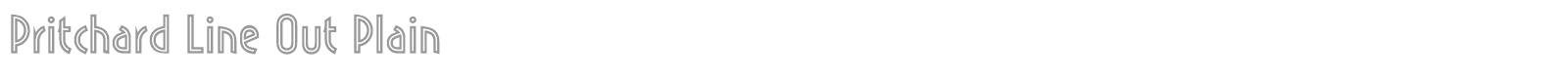Pritchard Line Out font preview