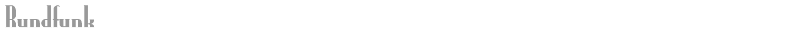 Rundfunk font preview