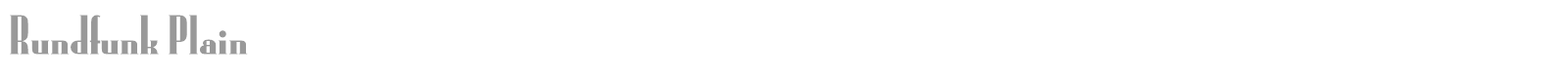 Rundfunk font preview